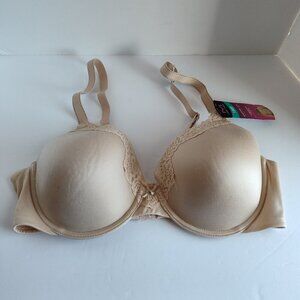 Ladies SZ 38C Maidenform Beige T-Shirt Bra
